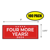 Trump Four More Years 2024 Sticker