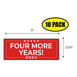 Trump Four More Years 2024 Sticker