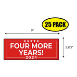 Trump Four More Years 2024 Sticker