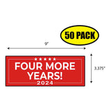 Trump Four More Years 2024 Sticker