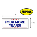 Trump Four More Years 2024 Sticker