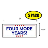 Trump Four More Years 2024 Sticker