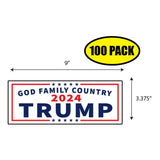 Trump God Family Country 2024 Sticker