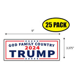Trump God Family Country 2024 Sticker