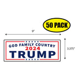 Trump God Family Country 2024 Sticker