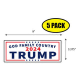Trump God Family Country 2024 Sticker