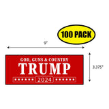 Trump God Guns & Country 2024 Sticker
