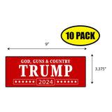 Trump God Guns & Country 2024 Sticker