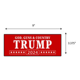 Trump God Guns & Country 2024 Sticker