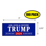 Trump God Guns & Country 2024 Sticker