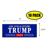 Trump God Guns & Country 2024 Sticker