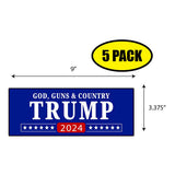 Trump God Guns & Country 2024 Sticker