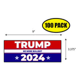 Trump No More Bull Shit 2024 Sticker