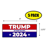 Trump No More Bull Shit 2024 Sticker