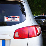 Trump Pence Wavy Flag 2024 Sticker