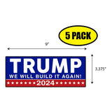 Trump We Will Build It 2024 Sticker