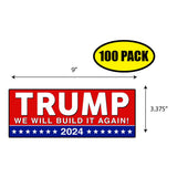 Trump We Will Build It Again 2024 Sticker