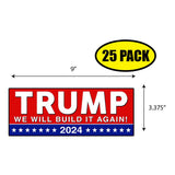 Trump We Will Build It Again 2024 Sticker
