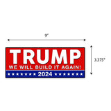 Trump We Will Build It Again 2024 Sticker