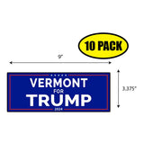 Vermont For Trump Sticker