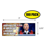 Biden Blood on His Hands Sticker