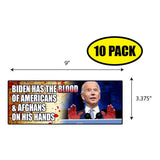 Biden Blood on His Hands Sticker