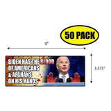 Biden Blood on His Hands Sticker