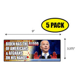 Biden Blood on His Hands Sticker