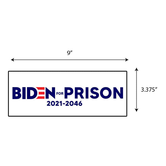Biden For Prison Sticker