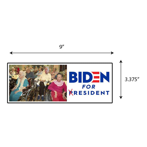 Biden For Resident Sticker