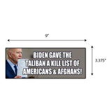 Biden Gave Taliban a Kill List Sticker