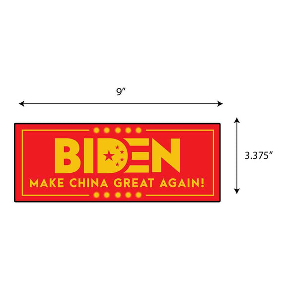 Biden Make China Great Again Sticker