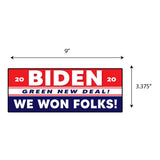 Biden We Won Folks Sticker