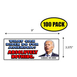 Clueless Joe Biden Sticker