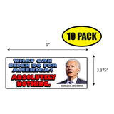 Clueless Joe Biden Sticker