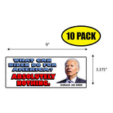 Clueless Joe Biden Sticker