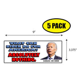 Clueless Joe Biden Sticker