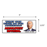 Clueless Joe Biden Sticker