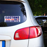 Elections the Only Thing Biden Sticker