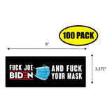 F Joe Biden And F your Mask Sticker
