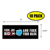 F Joe Biden And F your Mask Sticker