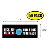 F Joe Biden And F your Mask Sticker