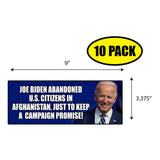 Joe Biden Abandoned U.S. Citizens Sticker