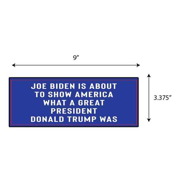 Joe Biden Is About To Show Sticker