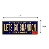 LGB Lic Plate Delaware Sticker