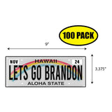 LGB Lic Plate Hawaii Sticker
