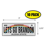 LGB Lic Plate Hawaii Sticker