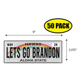 LGB Lic Plate Hawaii Sticker
