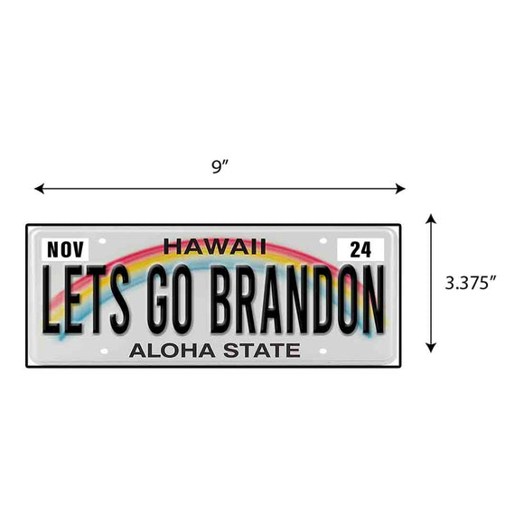 LGB Lic Plate Hawaii Sticker