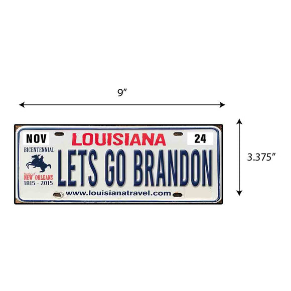 LGB Lic Plate Louisiana Sticker
